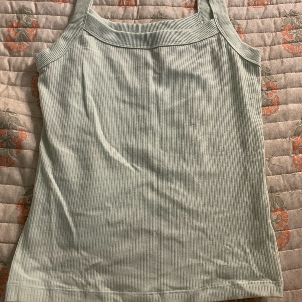 American Eagle Outfitters Mint Ribbed Tank